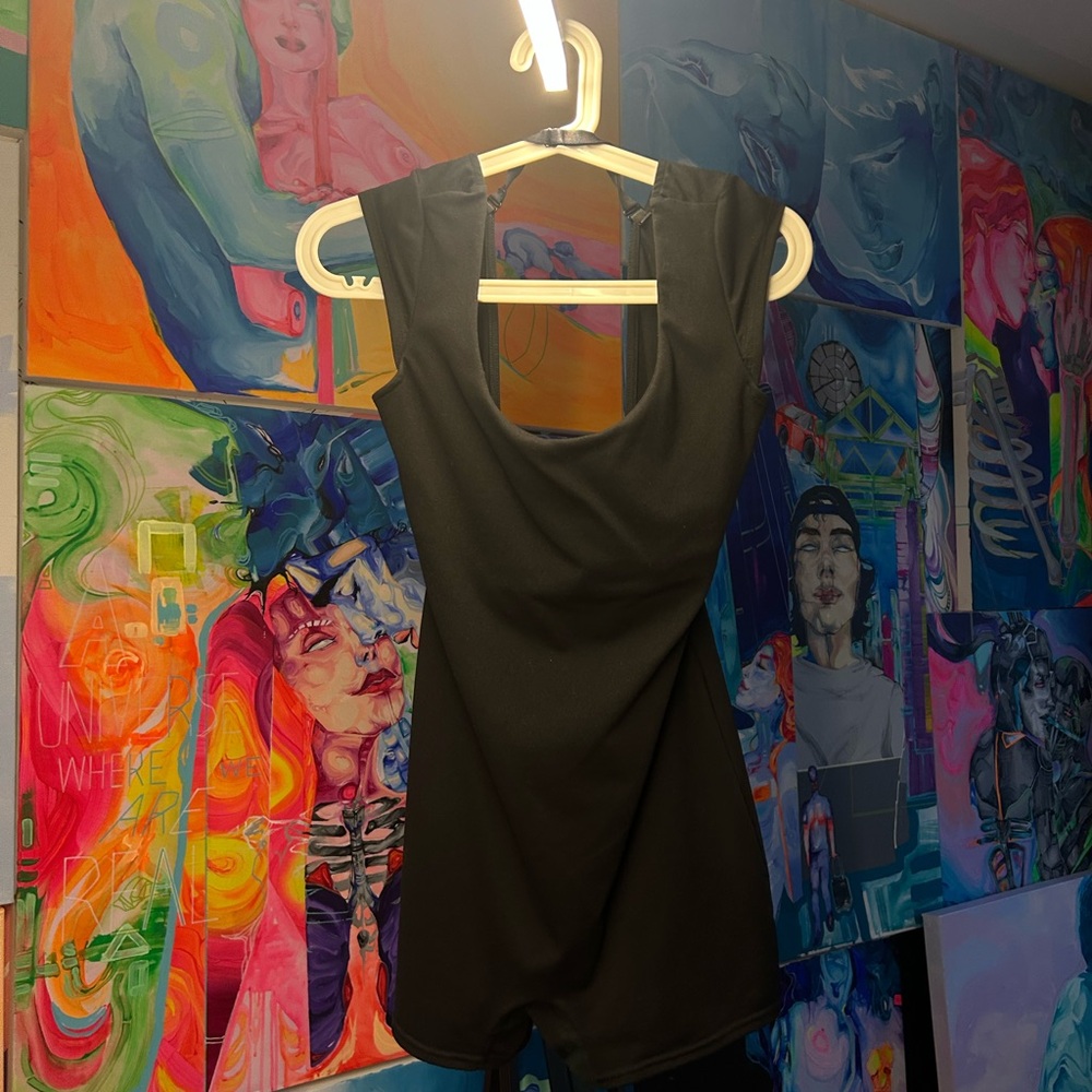 GARAGE Black athletic romper